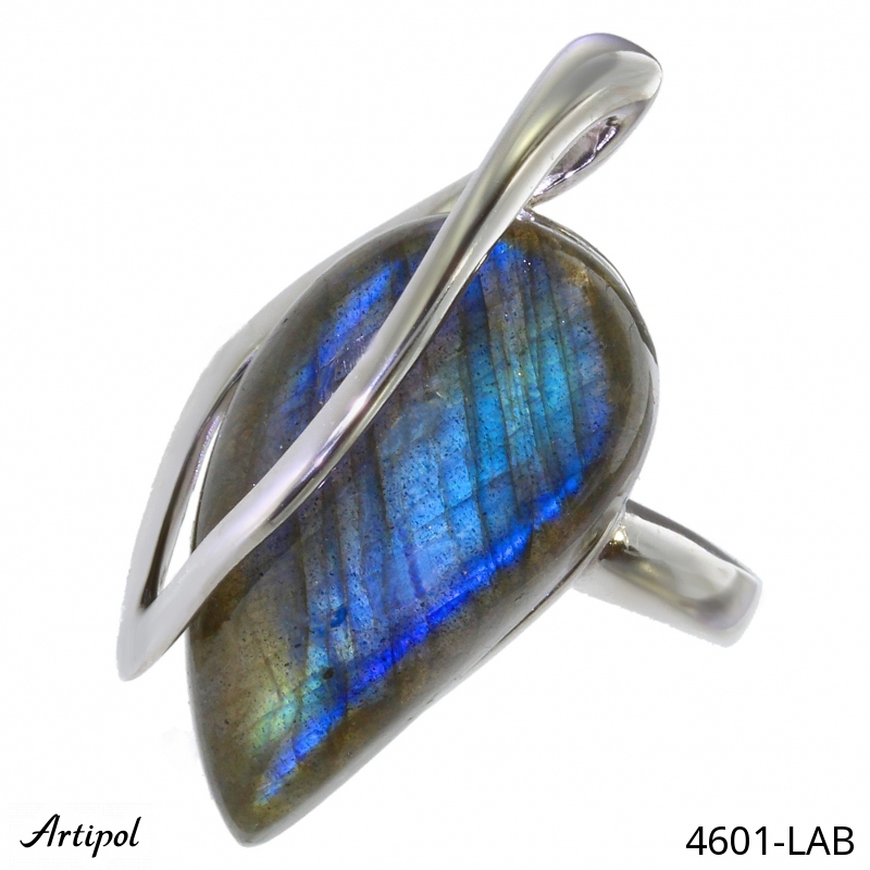 Ring 4601-LAB with real Labradorite