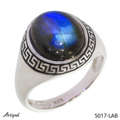Ring 5017-LAB with real Labradorite