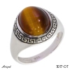 Bague 5017-OT en Oeil de tigre véritable