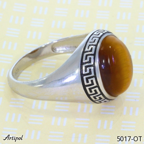 Bague 5017-OT en Oeil de tigre véritable