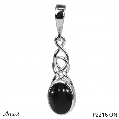 Pendant P2216-ON with real Black Onyx