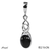 Pendentif P2216-ON en Onyx noir véritable