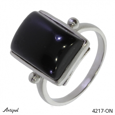 Ring 4217-ON with real Black Onyx