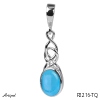 Pendentif P2216-TQ en Turquoise véritable