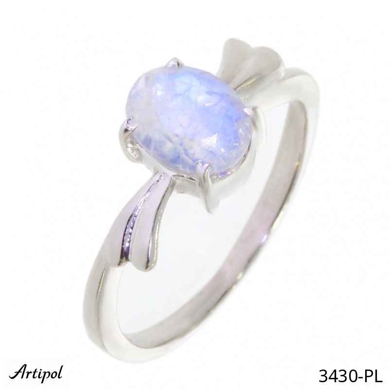 Ring 3430-PL with real Moonstone