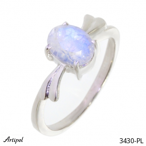 Ring 3430-PL with real Moonstone
