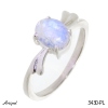 Ring 3430-PL with real Moonstone