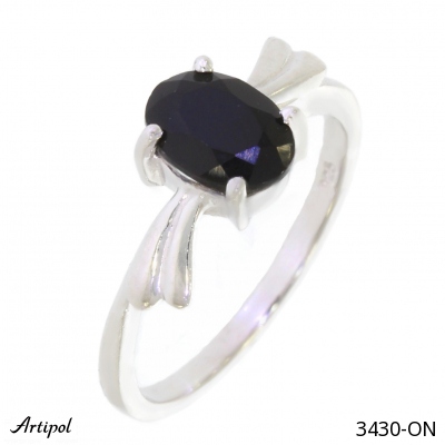 Ring 3430-ON with real Black onyx