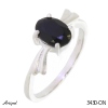 Ring 3430-ON mit echter Schwarzem Onyx