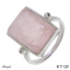 Ring 4217-QR with real Rose Quartz