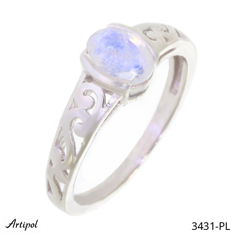 Bague 3431-PL en Pierre de lune véritable