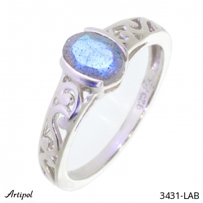 Bague 3431-LAB en Labradorite véritable