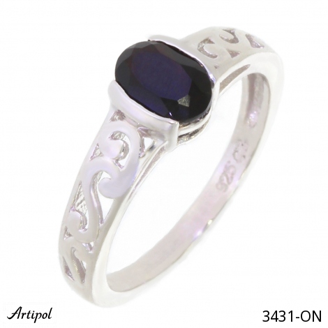 Pierścionek 3431-ON z Czarnym onyksem