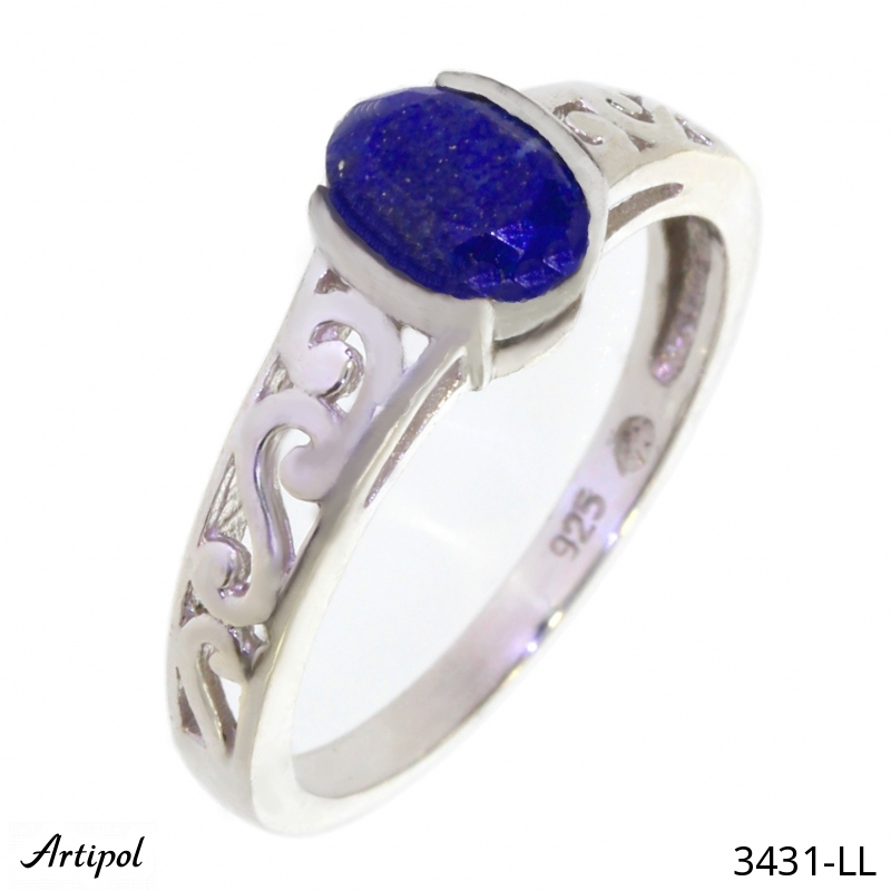 Ring 3431-LL with real Lapis lazuli