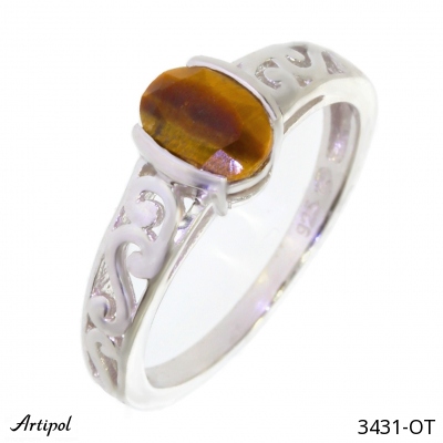 Ring 3431-OT with real Tiger's eye