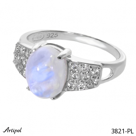 Ring 3821-PL mit echter Mondstein