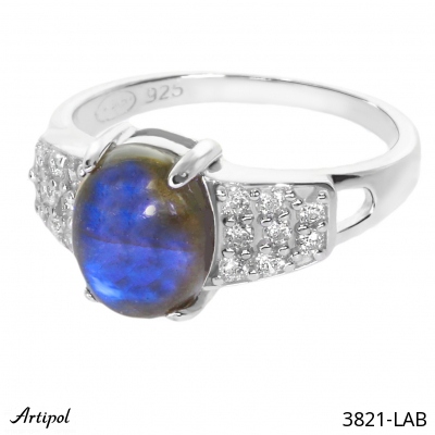Ring 3821-LAB with real Labradorite