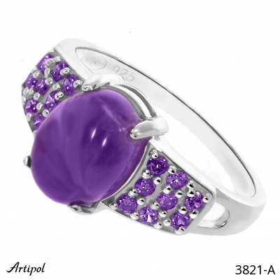 Ring 3821-A with real Amethyst