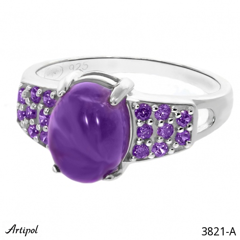 Ring 3821-A with real Amethyst