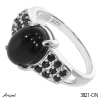 Bague 3821-ON en Onyx noir véritable
