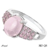 Ring 3821-QR with real Rose Quartz