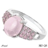 Ring 3821-QR with real Rose quartz