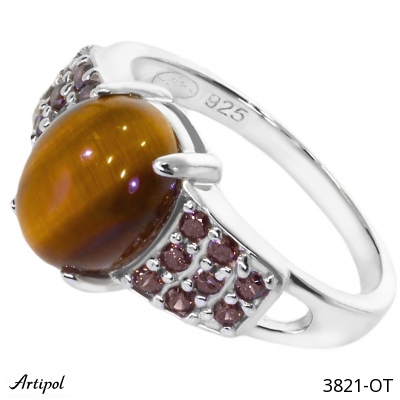 Ring 3821-OT with real Tiger's eye