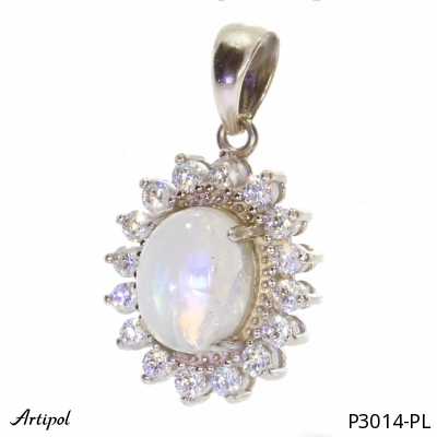 Pendant P3014-PL with real Moonstone