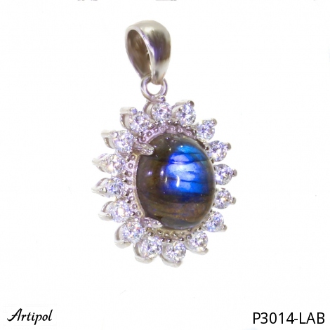 Pendant P3014-LAB with real Labradorite