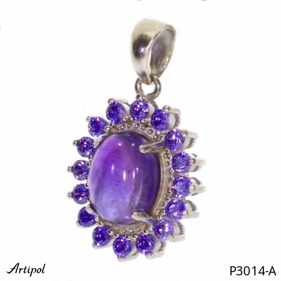 Pendant P3014-A with real Amethyst