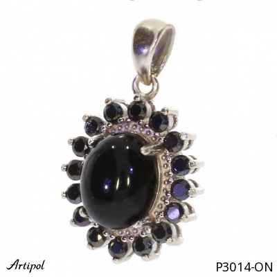 Pendant P3014-ON with real Black onyx