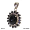 Pendentif P3014-ON en Onyx noir véritable