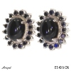 Earrings E5406-ON with real Black Onyx