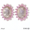Boucles d'oreilles E5406-QR en Quartz rose véritable