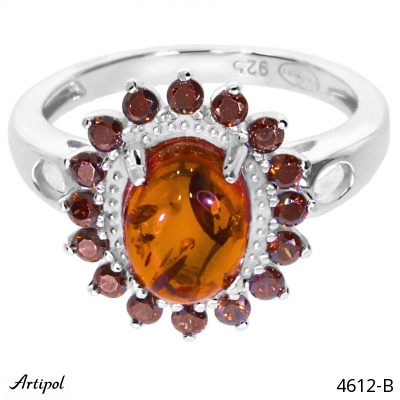 Ring 4612-B with real Amber