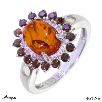Ring 4612-B with real Amber