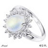 Bague 4612-PL en Pierre de lune véritable