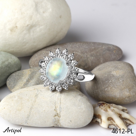 Ring 4612-PL mit echter Mondstein