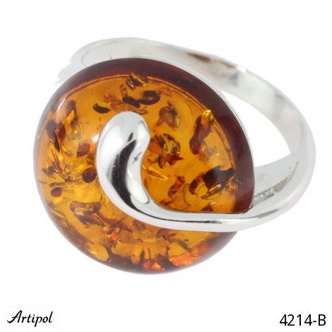 Ring 4214-B mit echter Bernstein