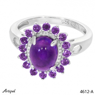 Ring 4612-A with real Amethyst