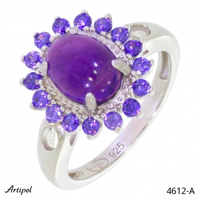 Ring 4612-A with real Amethyst