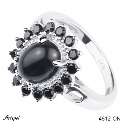 Ring 4612-ON with real Black Onyx