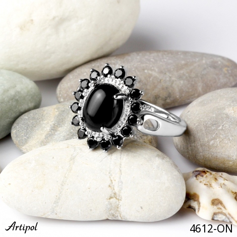 Ring 4612-ON with real Black Onyx