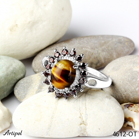 Ring 4612-OT with real Tiger’s Eye