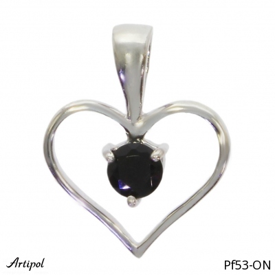Pendentif PF53-ON en Onyx noir véritable