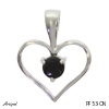 Pendant PF53-ON with real Black Onyx