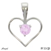 Pendentif PF53-QR en Quartz rose véritable