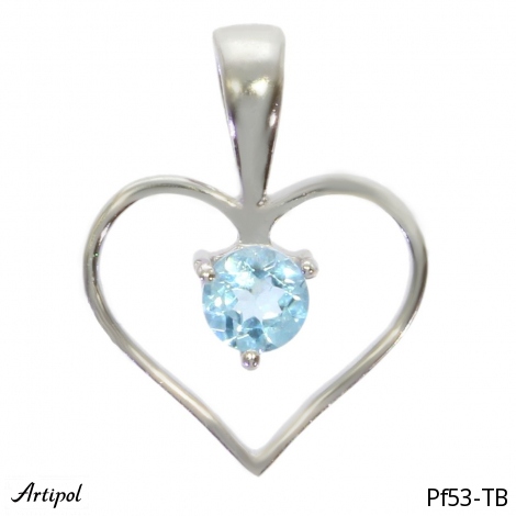 Pendant PF53-TB with real Blue Topaz