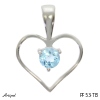 Pendant PF53-TB with real Blue Topaz
