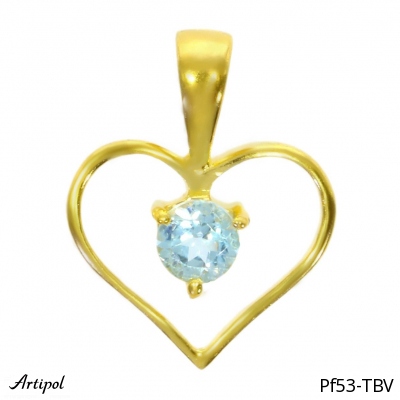 Anhänger PF53-TBV mit echter Blauem Topas